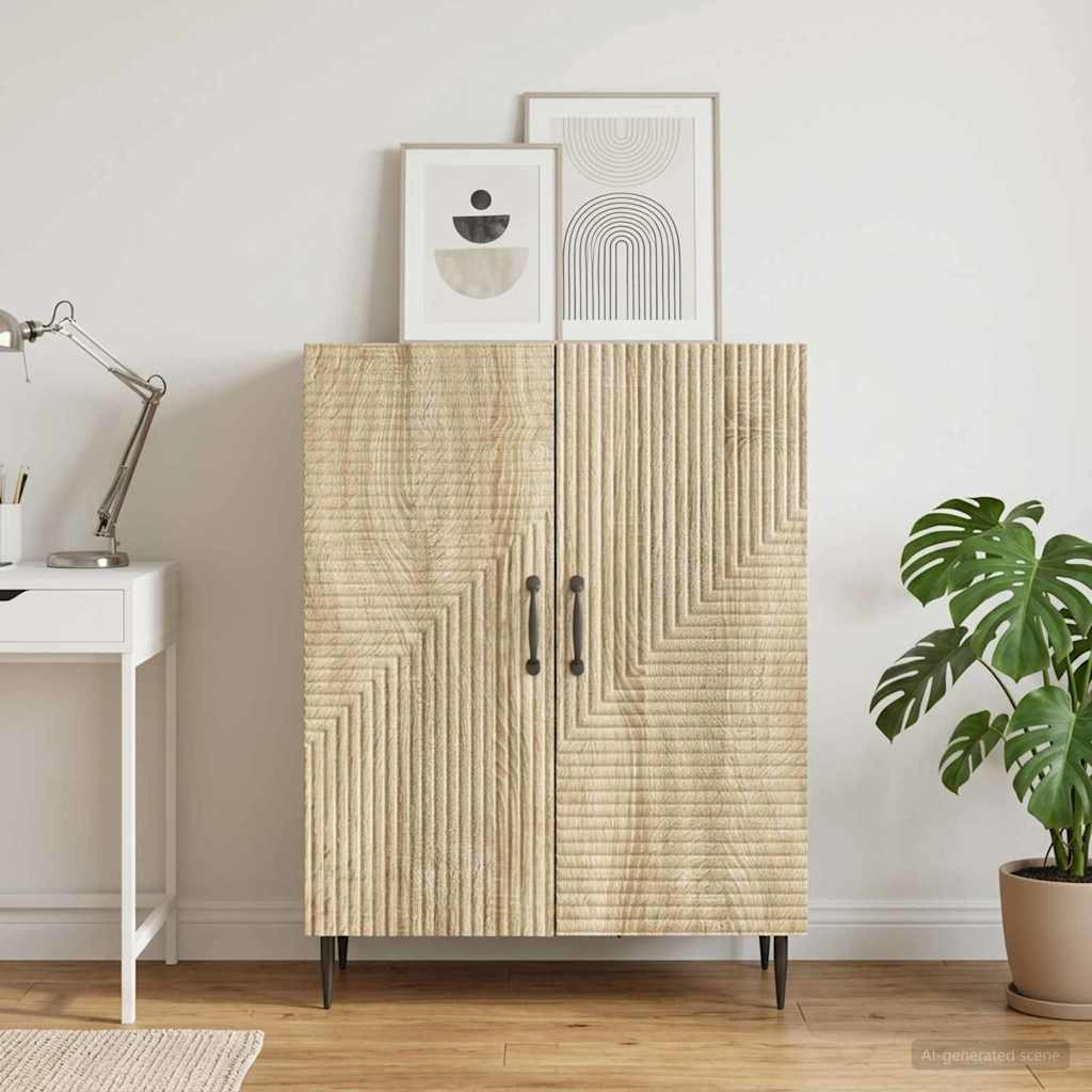 vidaXL Sideboard Sonoma-Eiche 66 x 34,5 x 89,5 cm Holzwerkstoff