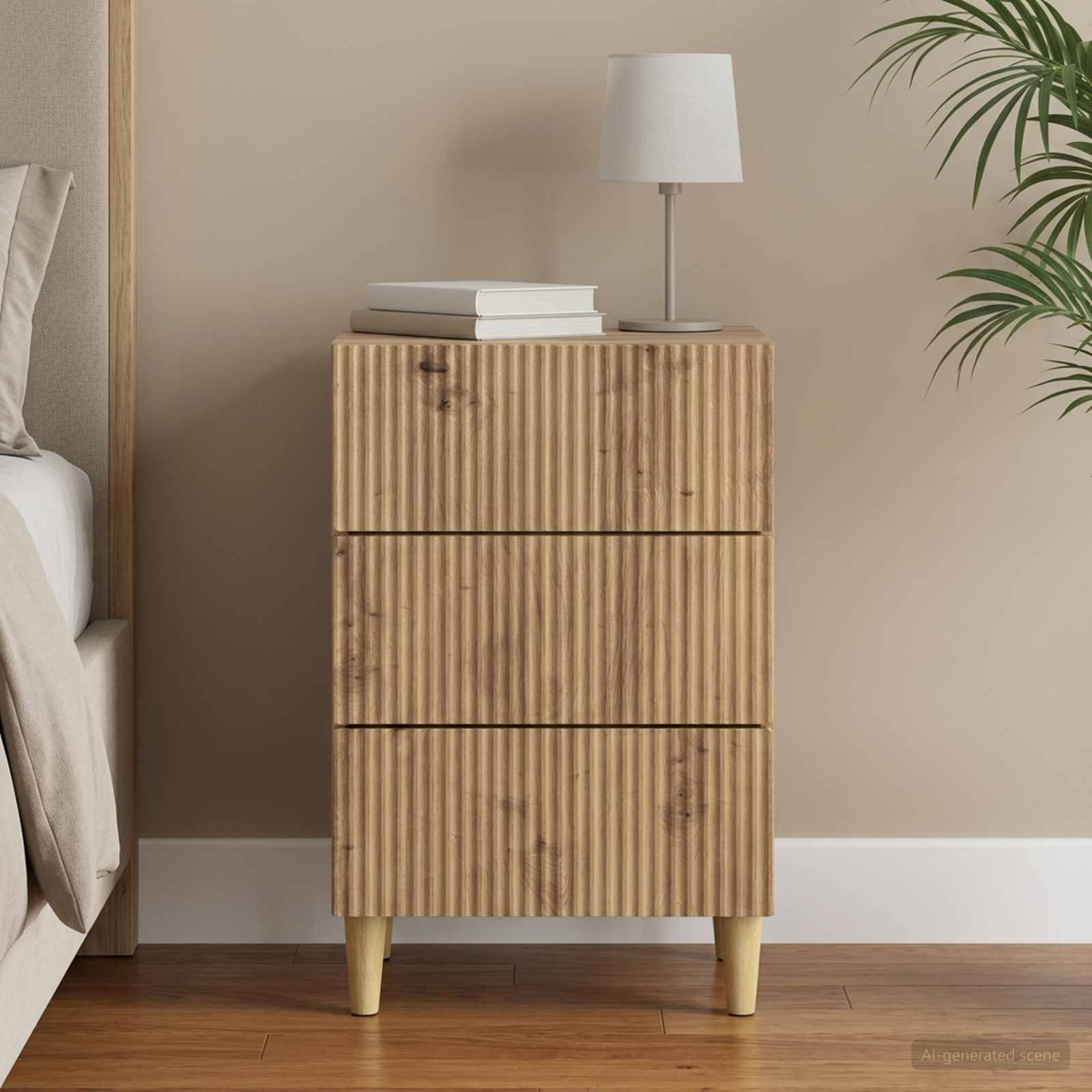 vidaXL Nachttisch Artisan-Eiche 43 x 41 x 66,5 cm Holzwerkstoff