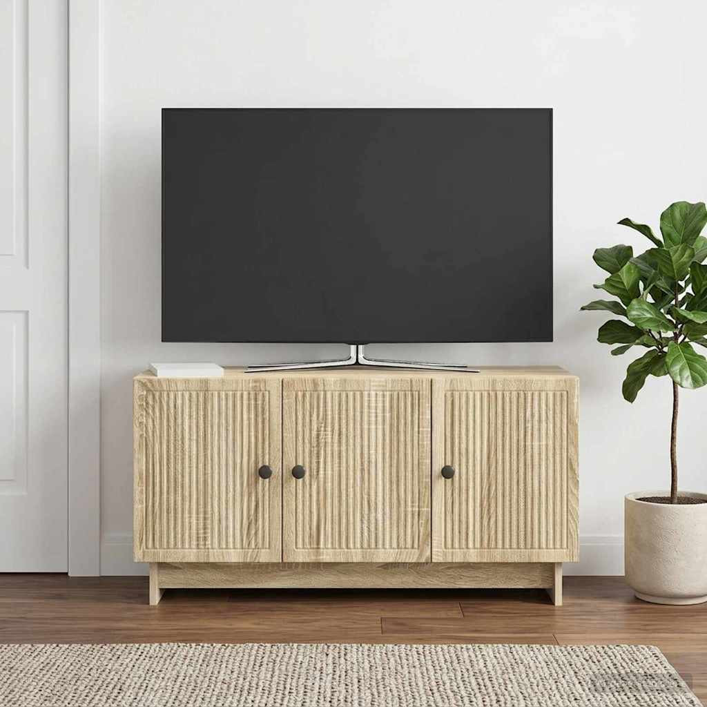 vidaXL TV-Schränk Sonoma-Eiche 99 x 34,5 x 50 cm Holzwerkstoff