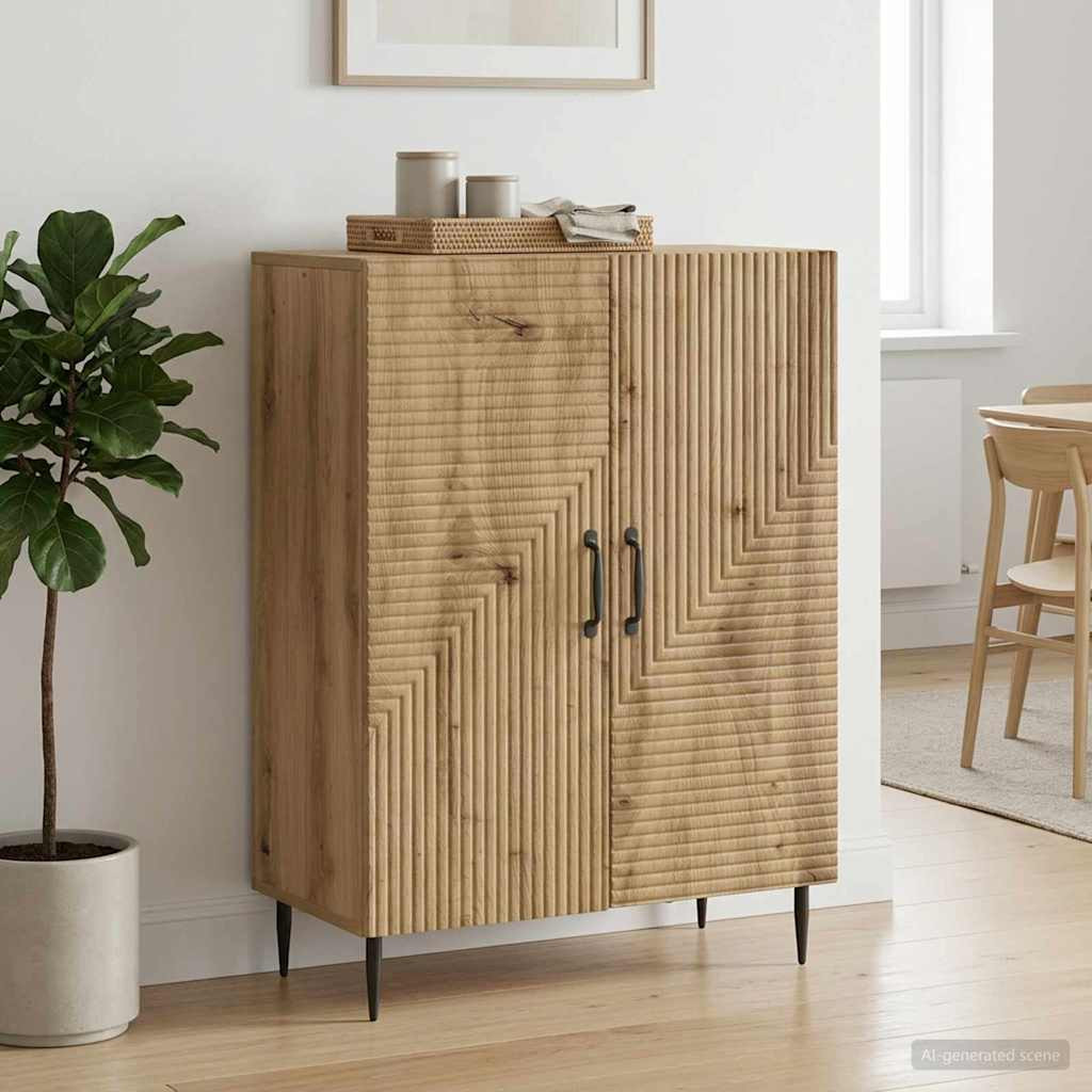 vidaXL Sideboard Artisan-Eiche 66 x 34,5 x 89,5 cm Holzwerkstoff