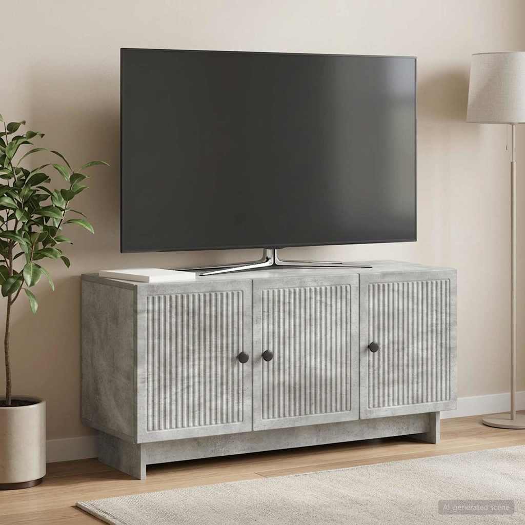 vidaXL TV-Schränk Betongrau 99 x 34,5 x 50 cm Holzwerkstoff