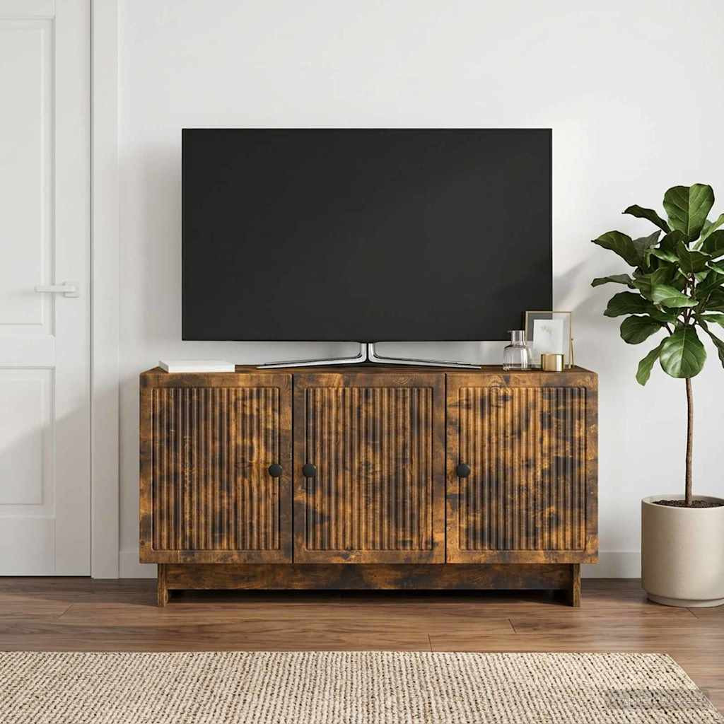 vidaXL TV-Schränk Geräucherte Eiche 99 x 34,5 x 50 cm Holzwerkstoff