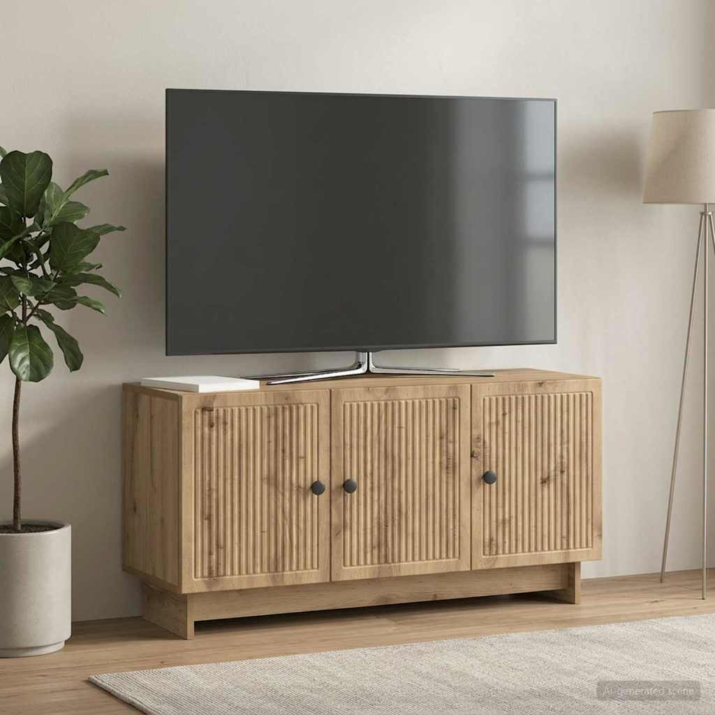 vidaXL TV-Schränk 99 x 34,5 x 50 cm Artisan-Eiche Holzwerkstoff