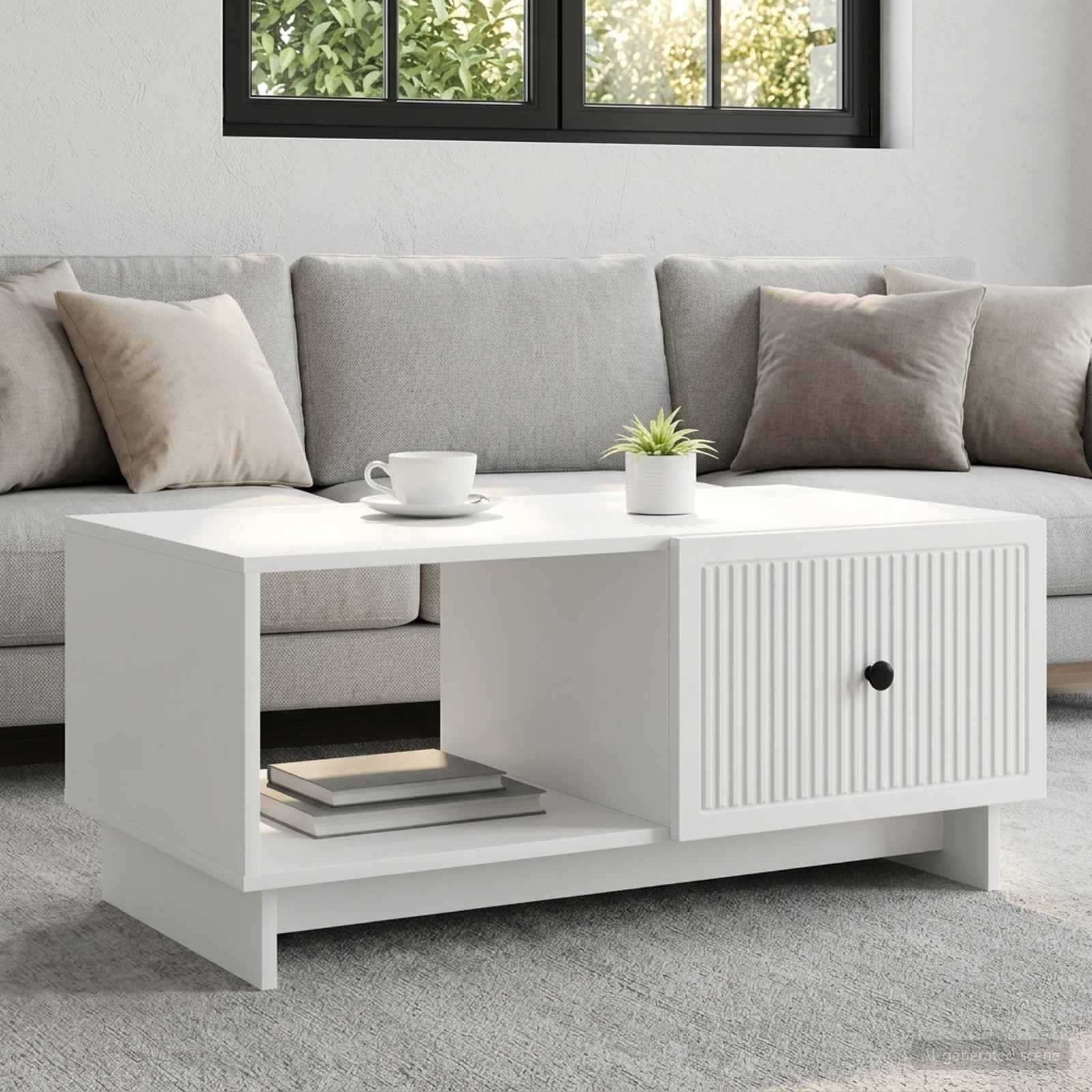 vidaXL Couchtisch Weiß 90 x 50 x 40 cm Holzwerkstoff