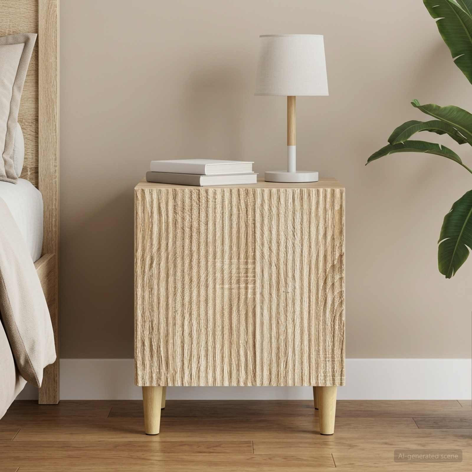 vidaXL Nachttisch Sonoma-Eiche 43 x 34,5 x 50 cm Holzwerkstoff
