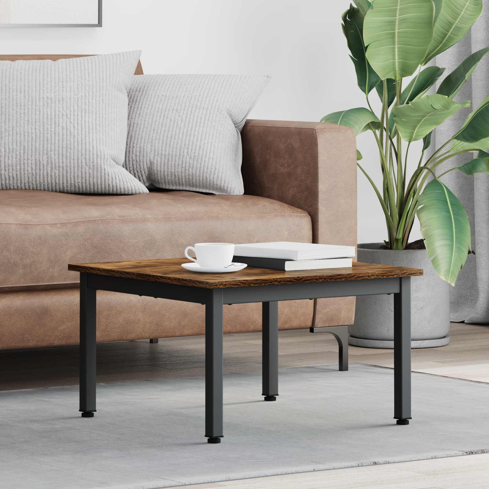 vidaXL Couchtisch Raucharbe 60 x 60 x 36 cm Holzwerkstoff