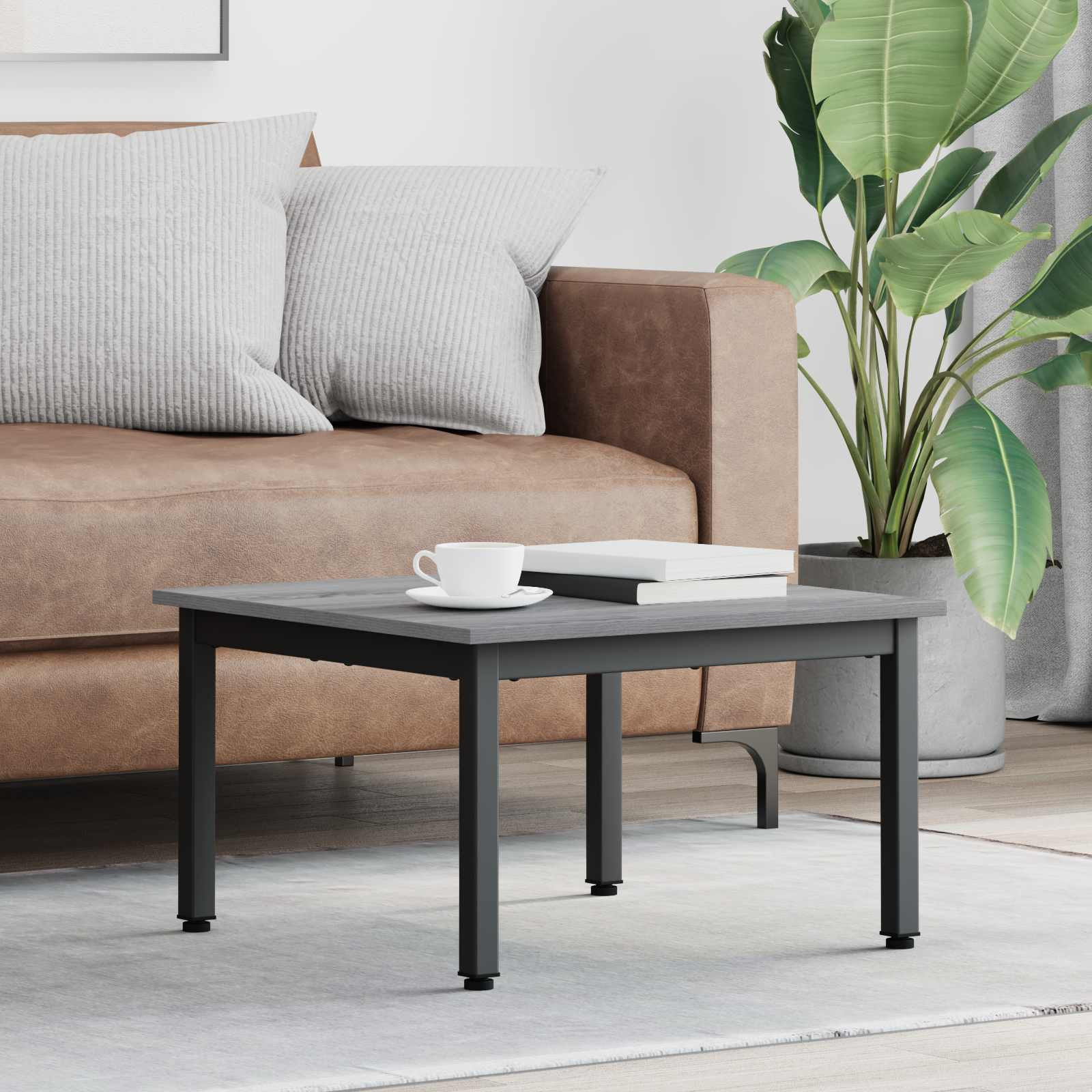vidaXL Couchtisch Graues Sonoma 60 x 60 x 36 cm Holzwerkstoff