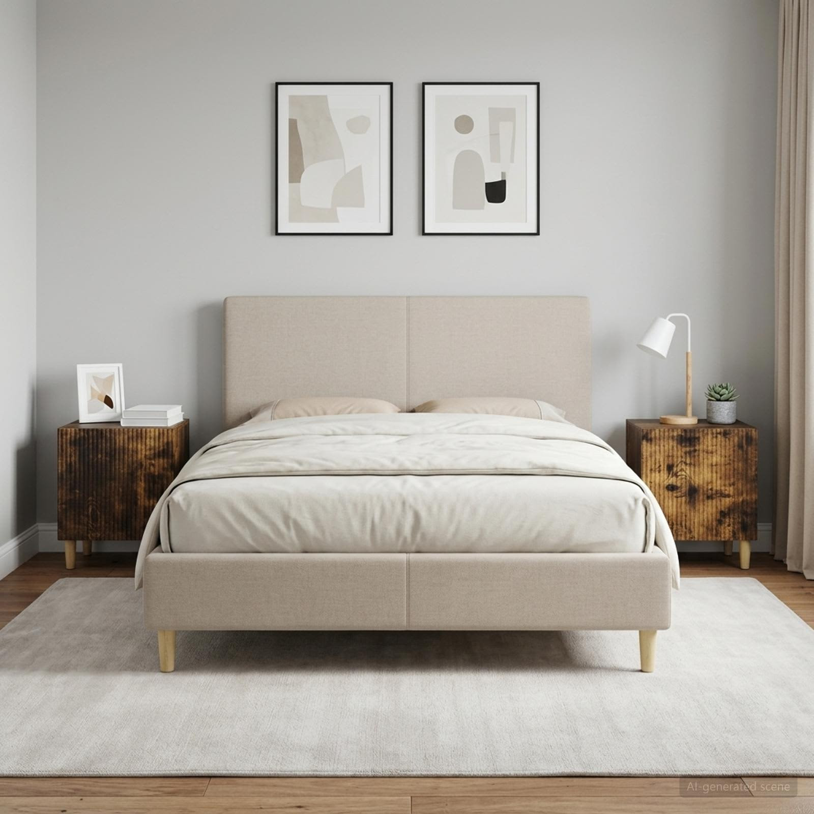 vidaXL Nachttisch 2 pcs Geräucherte Eiche 43 x 34,5 x 50 cm