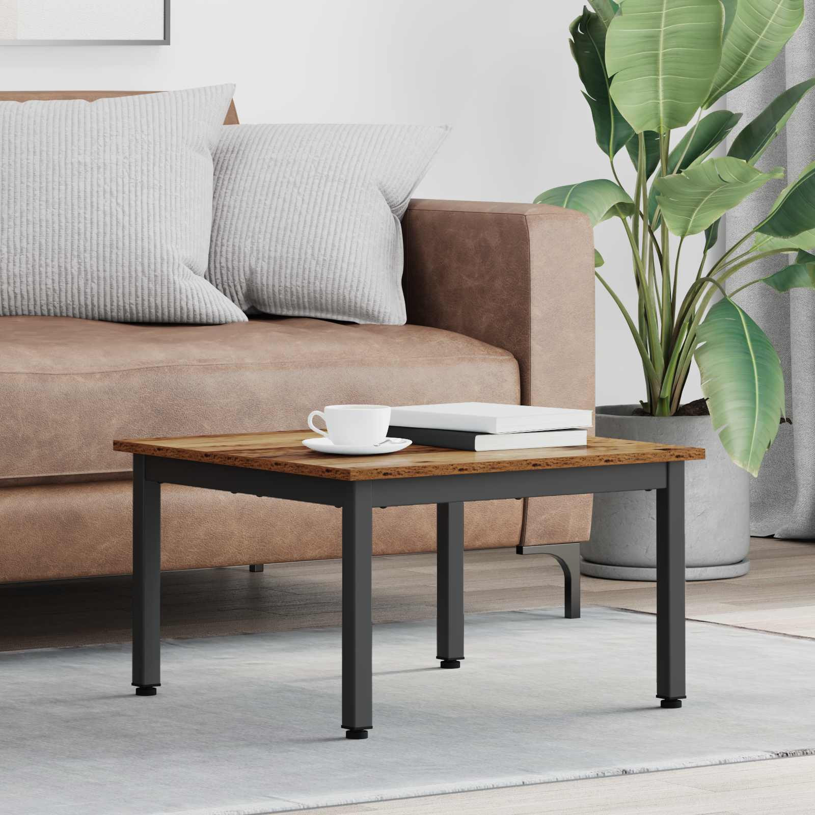 vidaXL Couchtisch Altholz 60 x 60 x 36 cm Holzwerkstoff