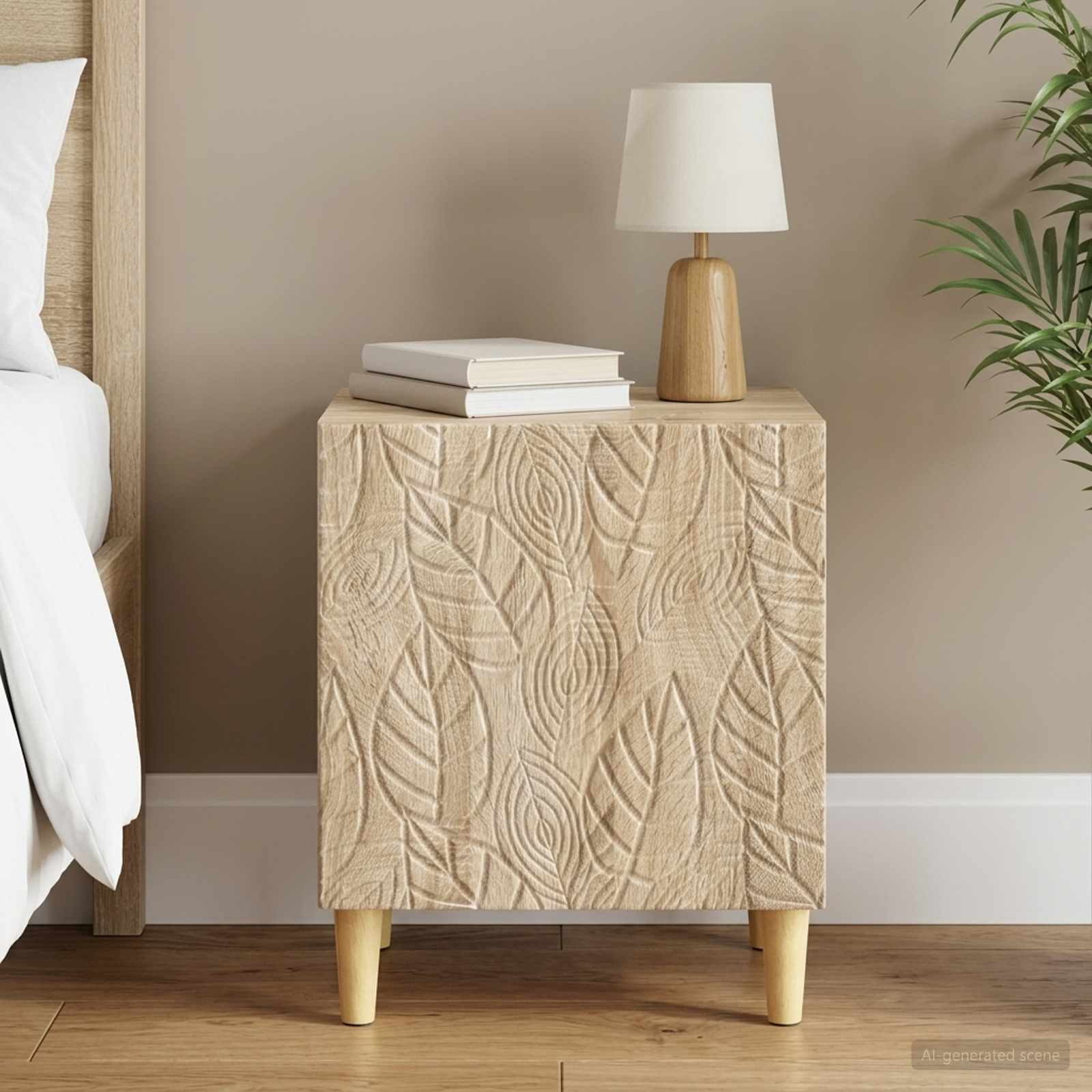 vidaXL Nachttisch Sonoma-Eiche 43 x 34,5 x 50 cm Holzwerkstoff