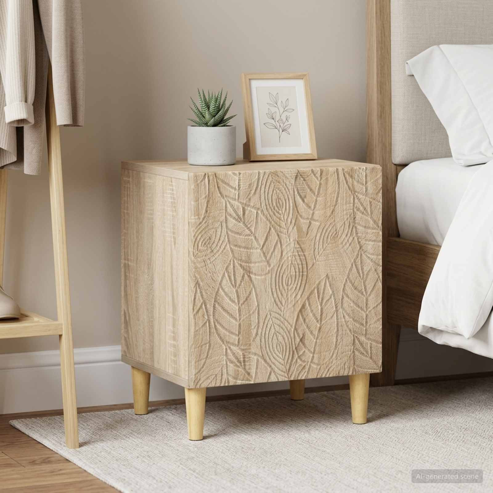 vidaXL Nachttisch 2 pcs Sonoma-Eiche 43 x 34,5 x 50 cm Holzwerkstoff