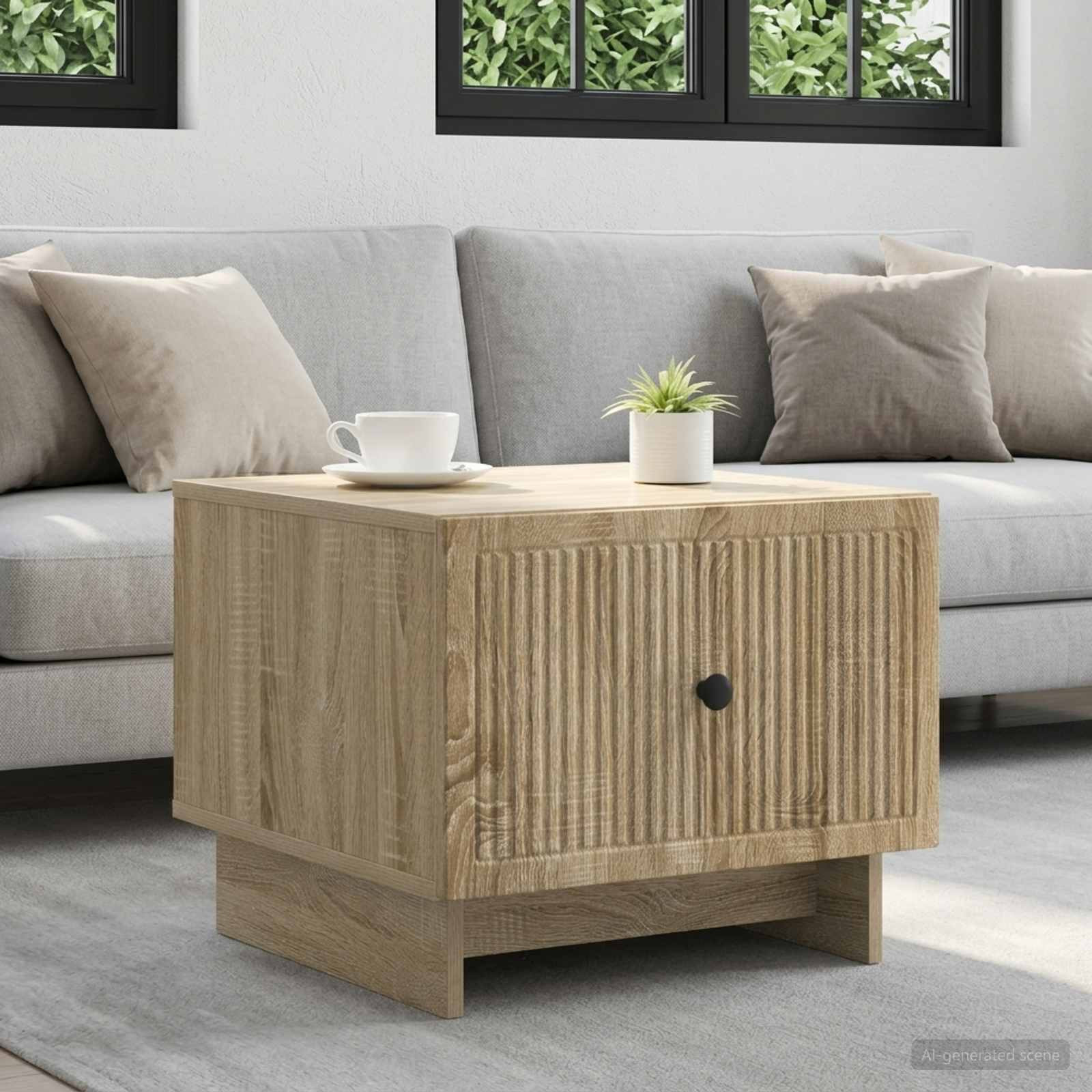vidaXL Couchtisch Sonoma-Eiche 49 x 50 x 40 cm Holzwerkstoff