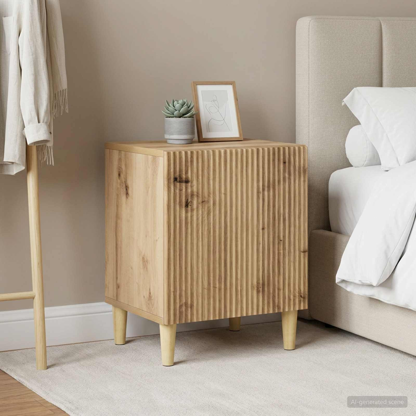 vidaXL Nachttisch 2 Stk. Artisan-Eiche 43 x 34,5 x 50 cm Holzwerkstoff