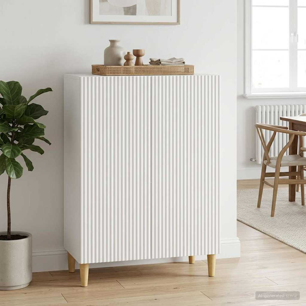 vidaXL Sideboard Weiß 66 x 34,5 x 90 cm Holzwerkstoff