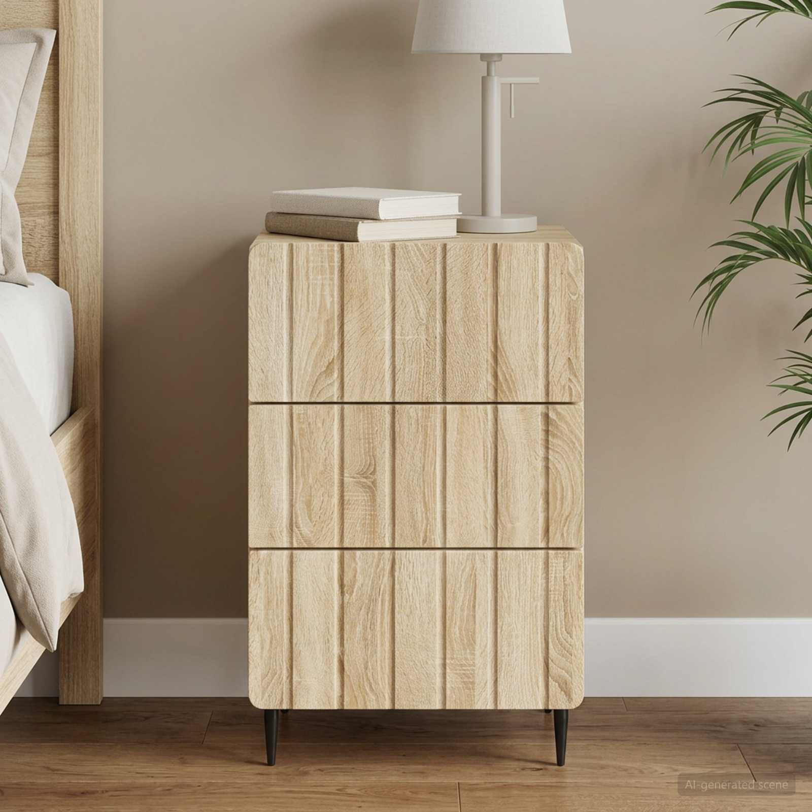 vidaXL Nachttisch Sonoma-Eiche 43 x 41 x 68 cm Holzwerkstoff