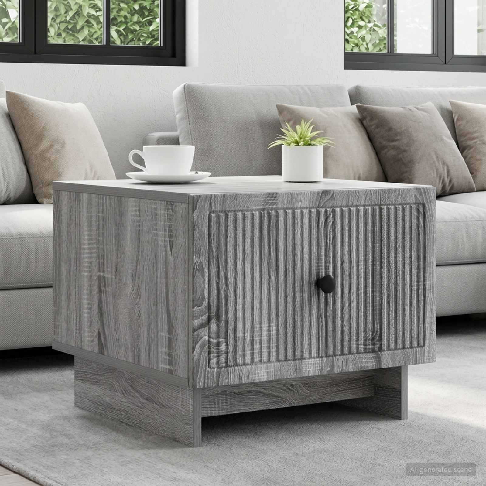 vidaXL Couchtisch Graues Sonoma 49 x 50 x 40 cm Holzwerkstoff