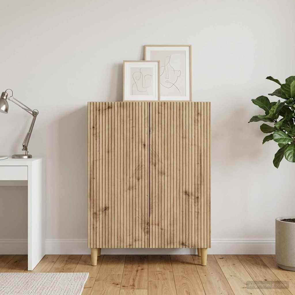 vidaXL Sideboard Artisan-Eiche 66 x 34,5 x 90 cm Holzwerkstoff