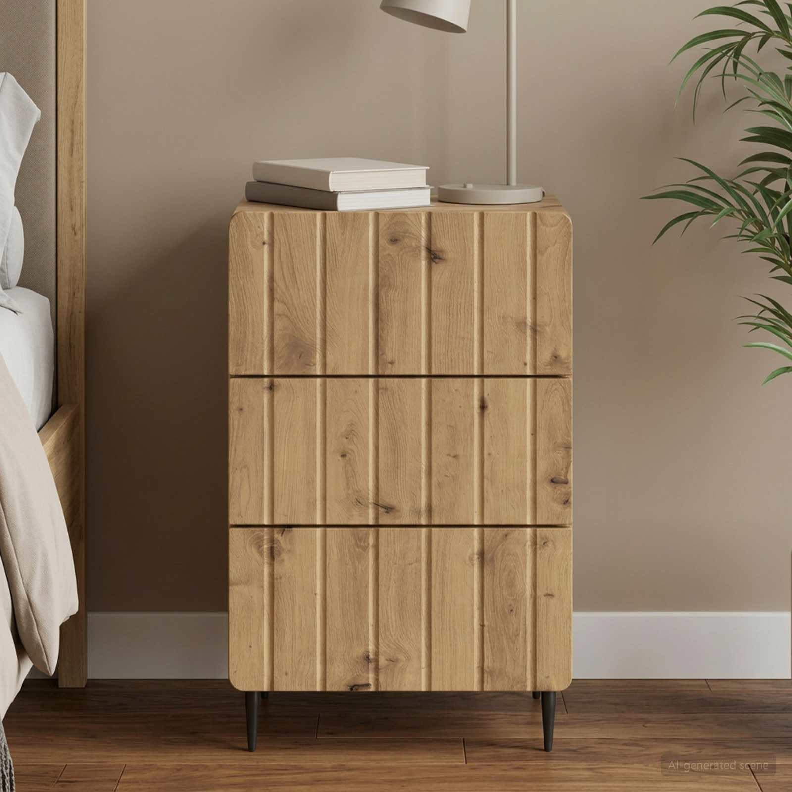vidaXL Nachttisch Artisan-Eiche 43 x 41 x 68 cm Holzwerkstoff