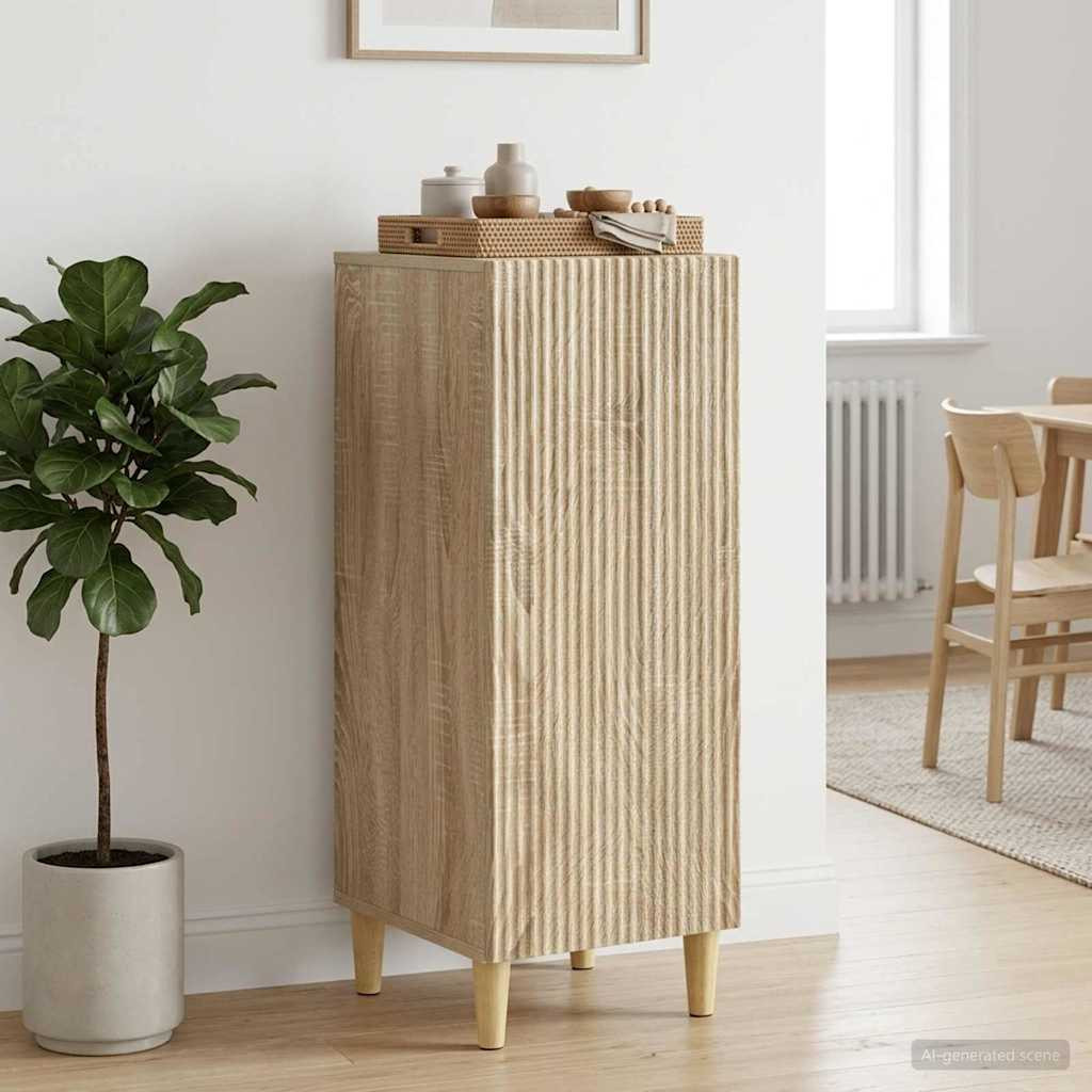 vidaXL Sideboard Sonoma-Eiche 33 x 34,5 x 90 cm Holzwerkstoff