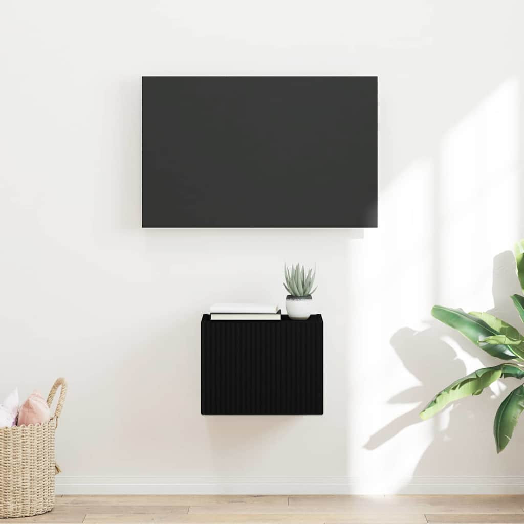 vidaXL TV-Wandschrank Schwarz 39 x 31 x 29,5 cm Holzwerkstoff