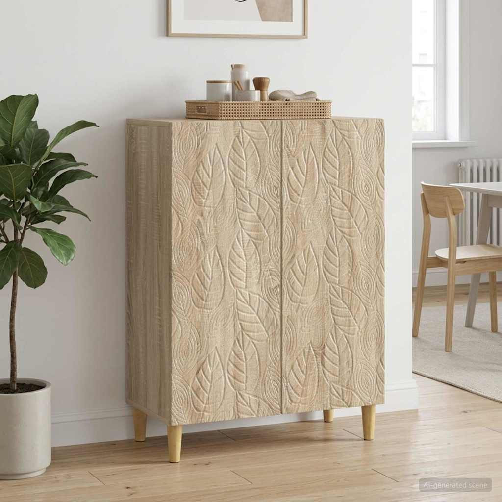 vidaXL Sideboard Sonoma-Eiche 66 x 34,5 x 90 cm Holzwerkstoff