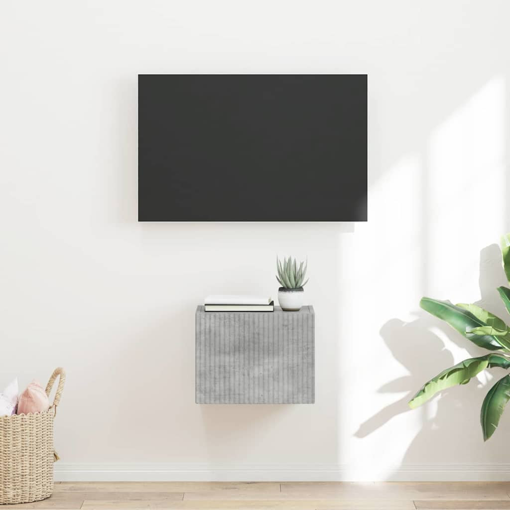 vidaXL TV-Wandschrank Beton 39 x 31 x 29,5 cm Holzwerkstoff