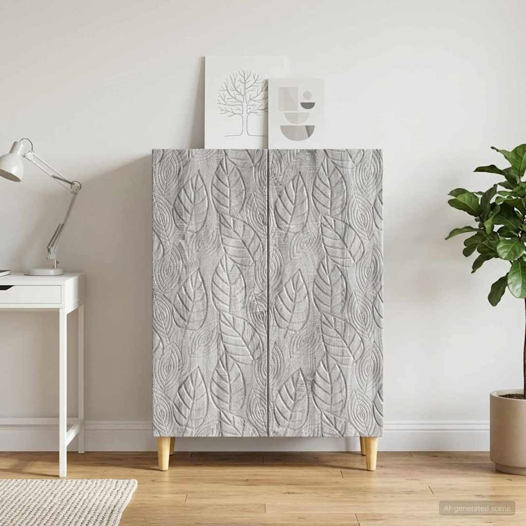 vidaXL Sideboard Grau Sonoma 66 x 34,5 x 90 cm Holzwerkstoff