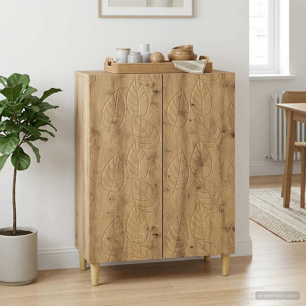 vidaXL Sideboard Artisan-Eiche 66 x 34,5 x 90 cm Holzwerkstoff