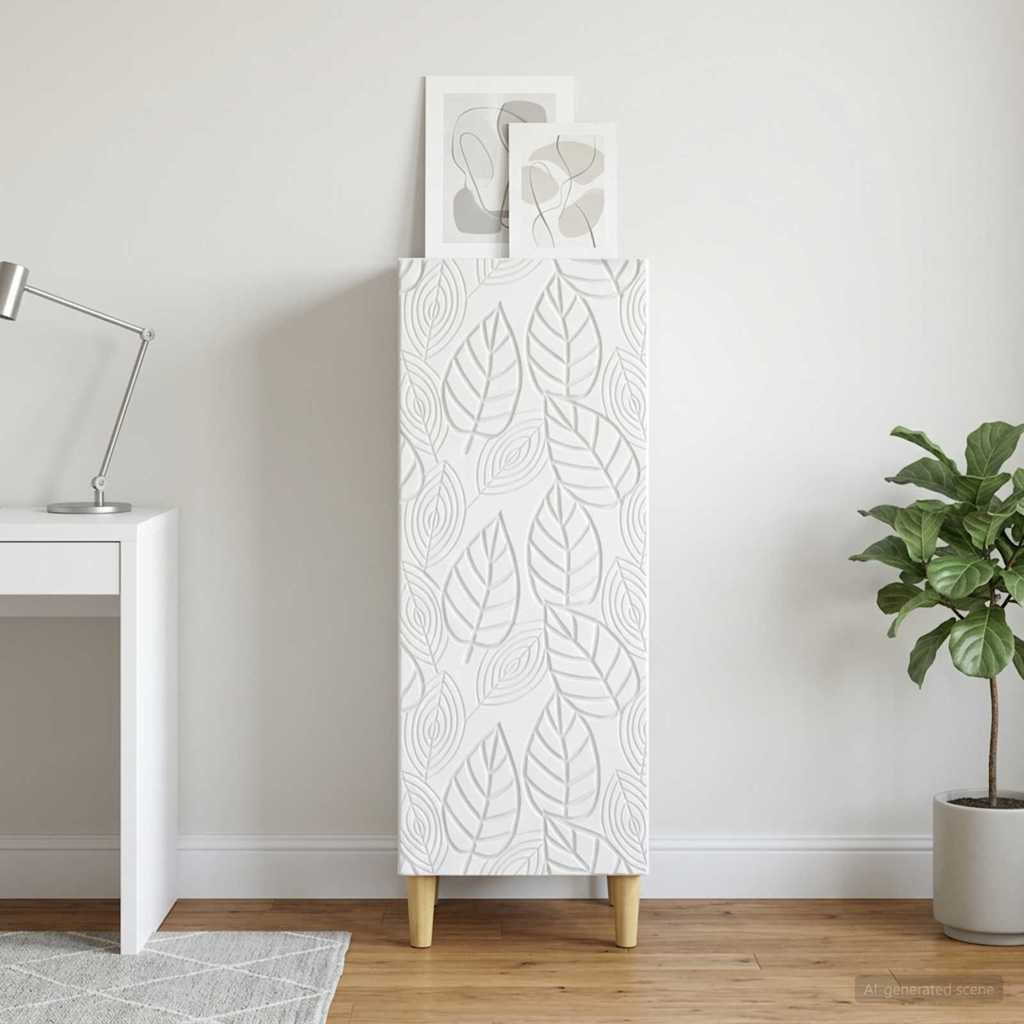 vidaXL Sideboard Weiß 33 x 34,5 x 90 cm Holzwerkstoff