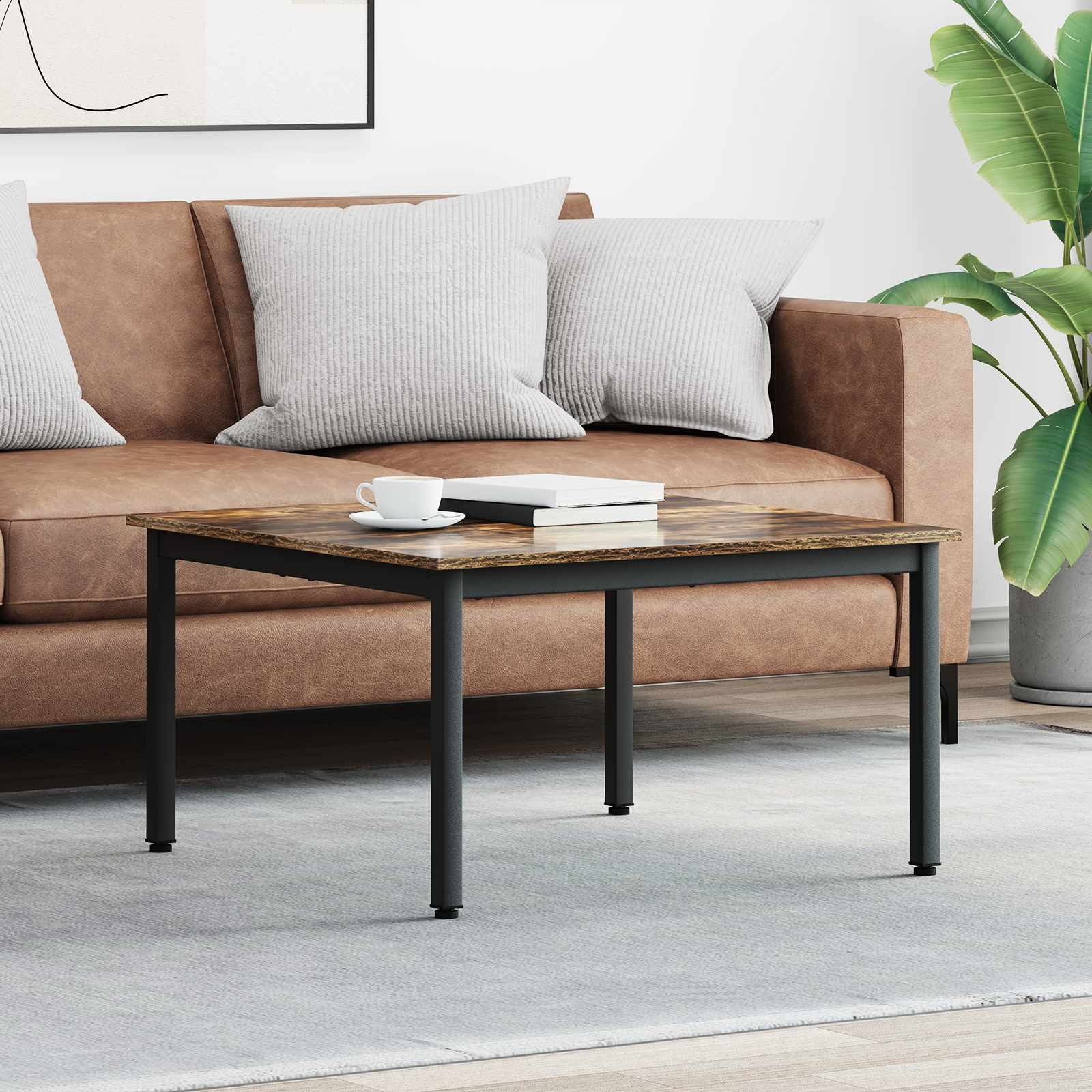 vidaXL Couchtisch Raucharbe 80 x 80 x 45 cm Holzwerkstoff