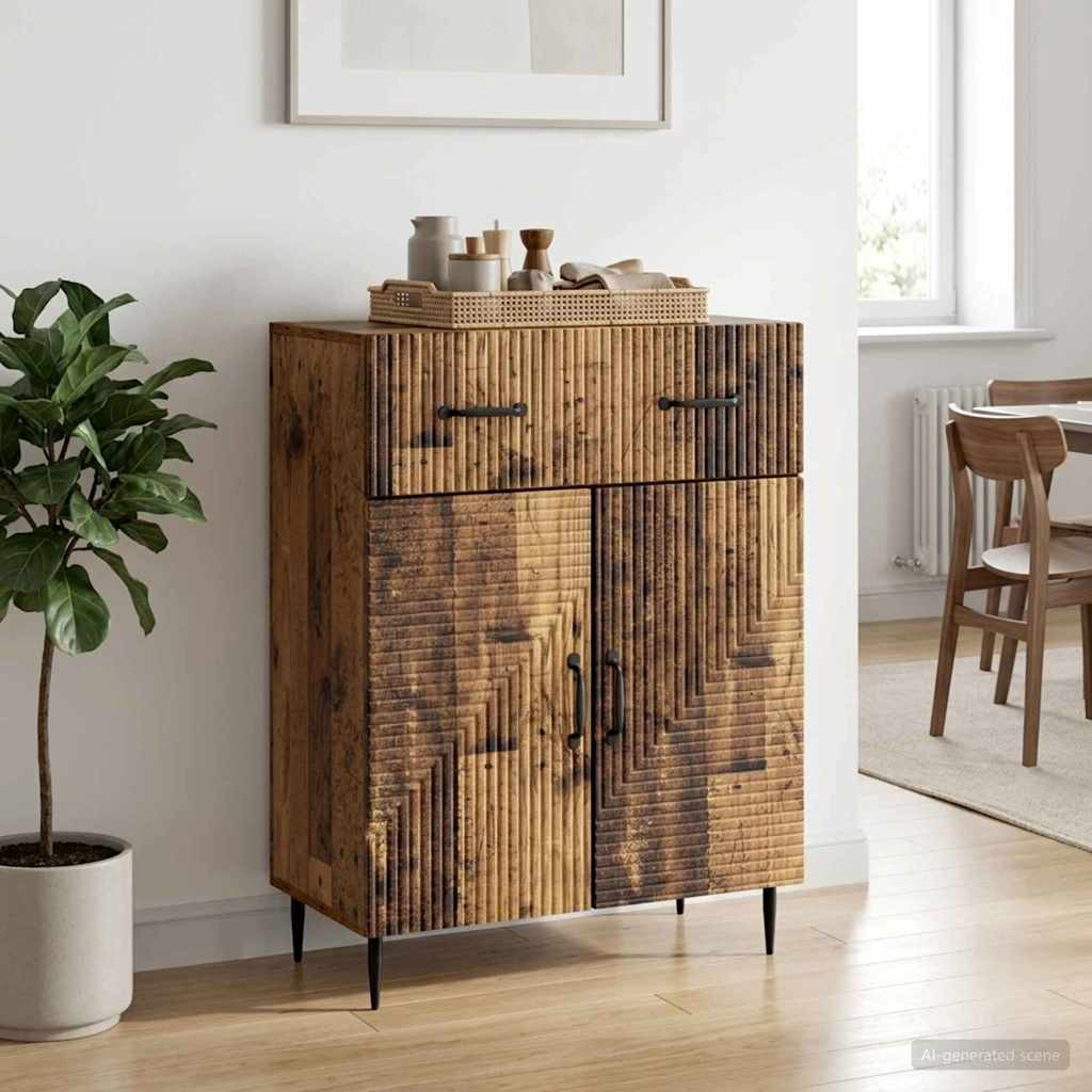 vidaXL Sideboard Altholz 66 x 34,5 x 89,5 cm Holzwerkstoff