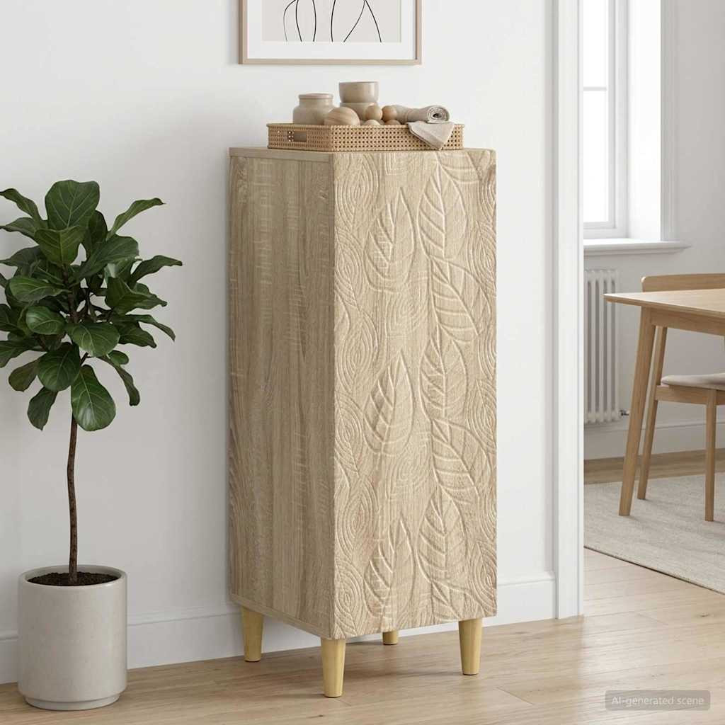 vidaXL Sideboard Sonoma-Eiche 33 x 34,5 x 90 cm Holzwerkstoff