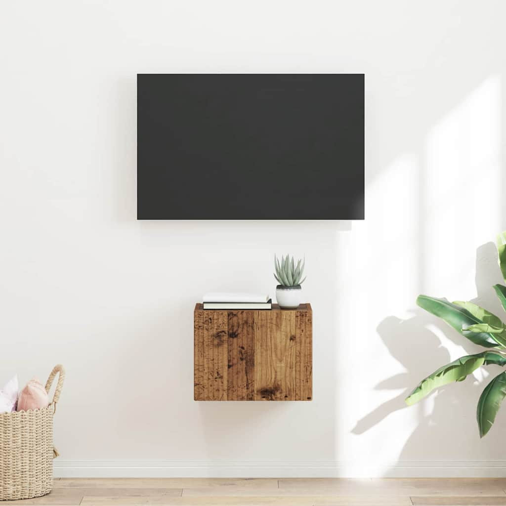 vidaXL TV-Wandschrank Altholz 39 x 31 x 29,5 cm Holzwerkstoff