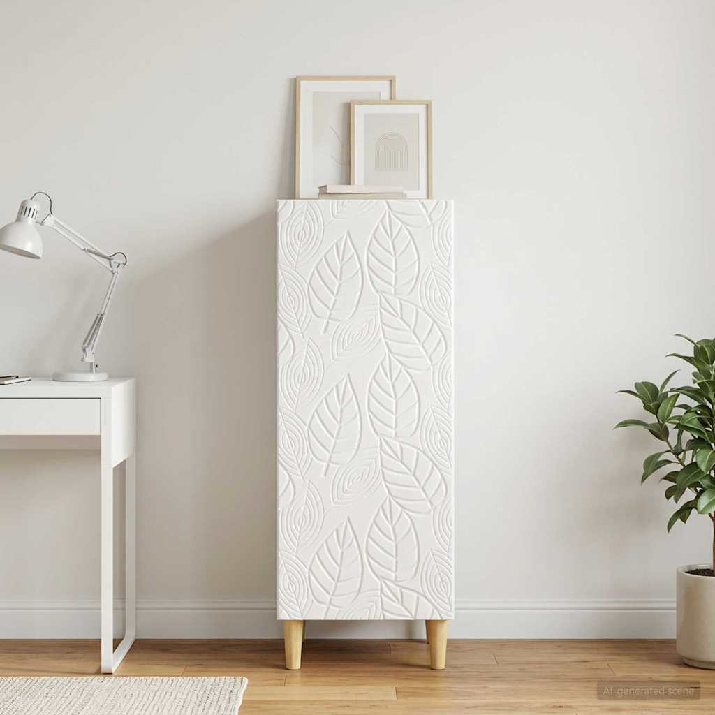 vidaXL Sideboard Hochglanz Weiß 33 x 34,5 x 90 cm Holzwerkstoff