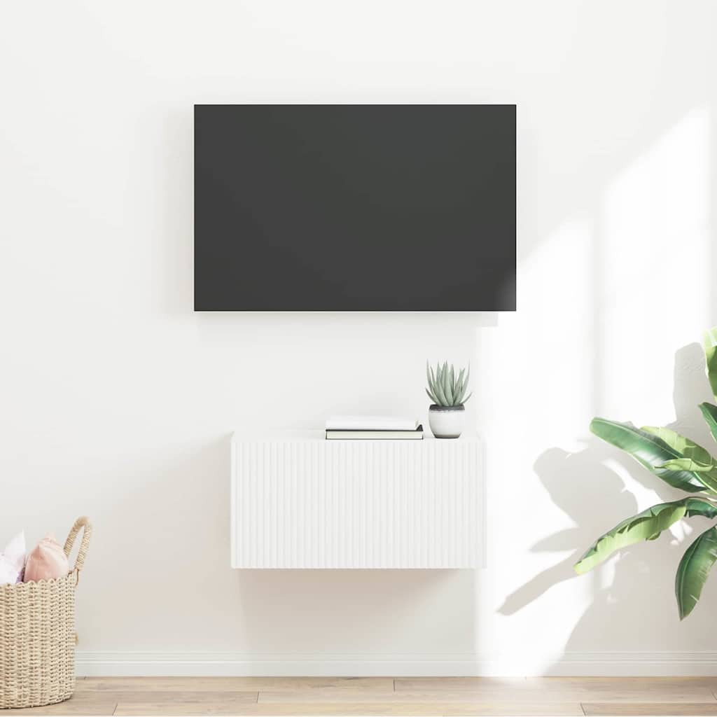 vidaXL TV-Wandschrank Weiß 60 x 31 x 29,5 cm Holzwerkstoff