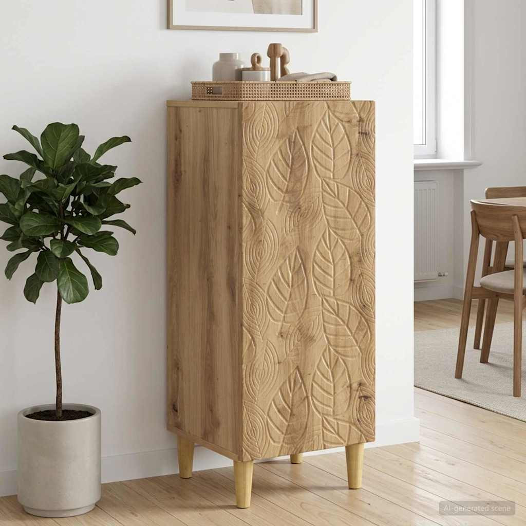 vidaXL Sideboard Artisan-Eiche 33 x 34,5 x 90 cm Holzwerkstoff