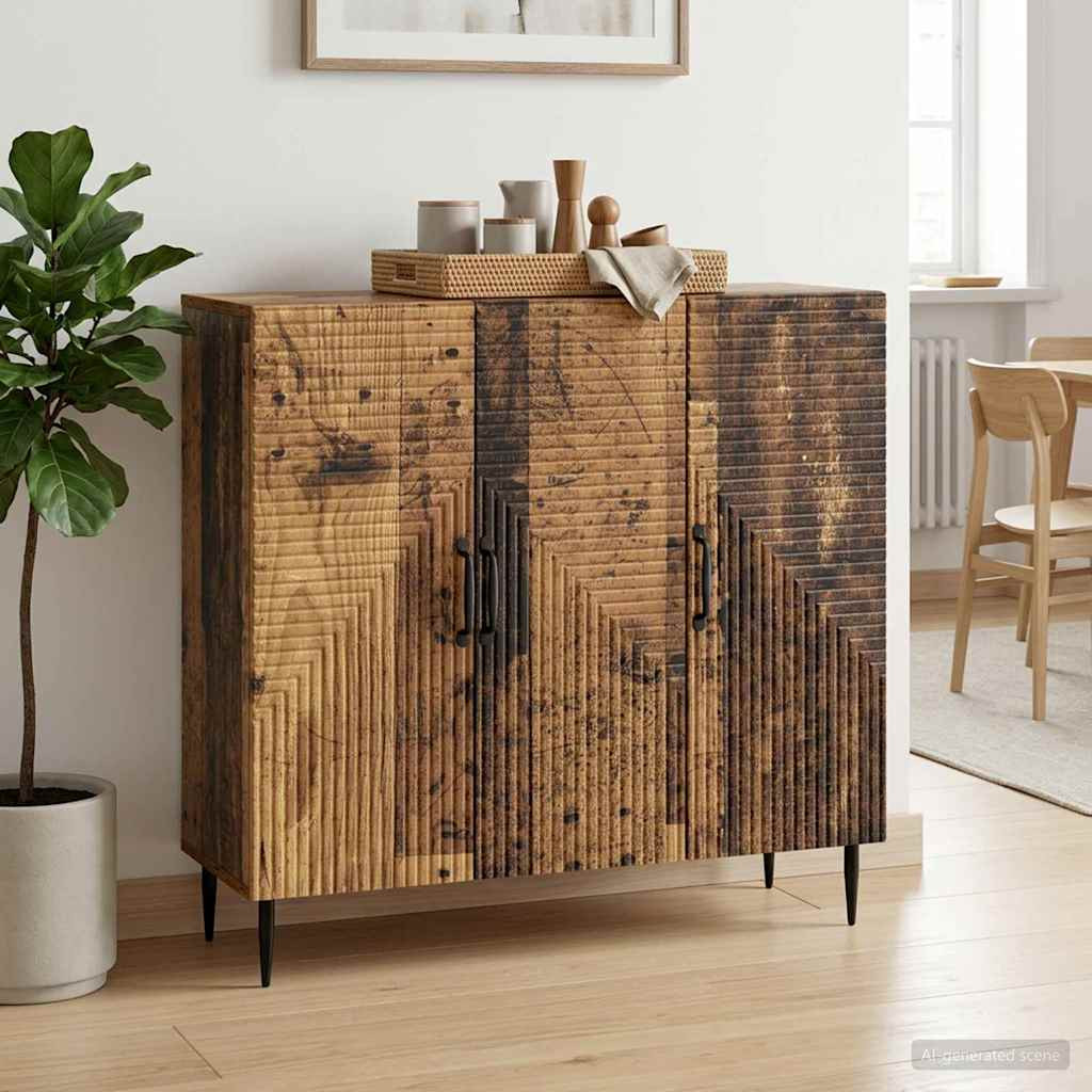 vidaXL Sideboard Altholz 89 x 34,5 x 80 cm Holzwerkstoff