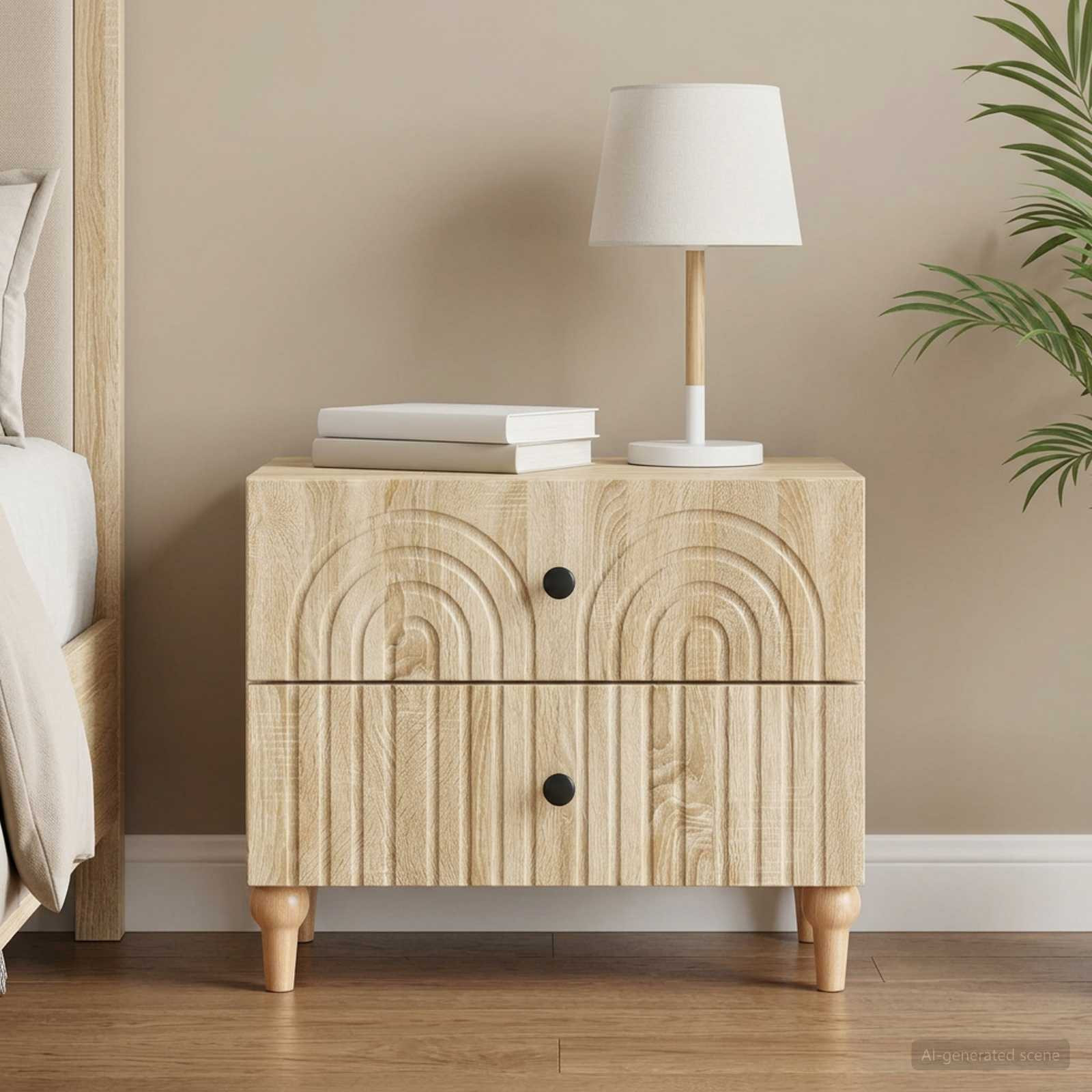 vidaXL Nachttisch Sonoma-Eiche 62 x 34,5 x 48 cm Holzwerkstoff
