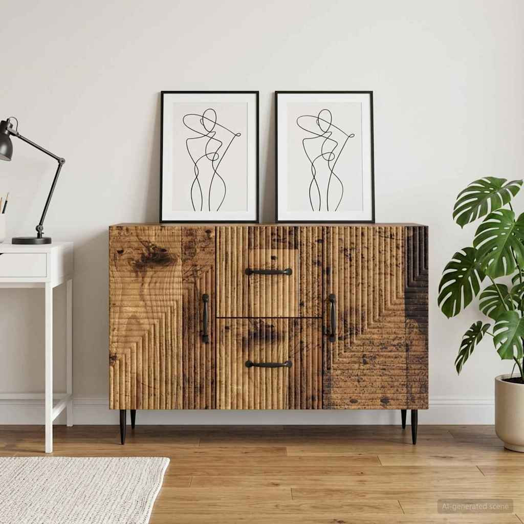 vidaXL Sideboard Altholz 89 x 34,5 x 60 cm Holzwerkstoff
