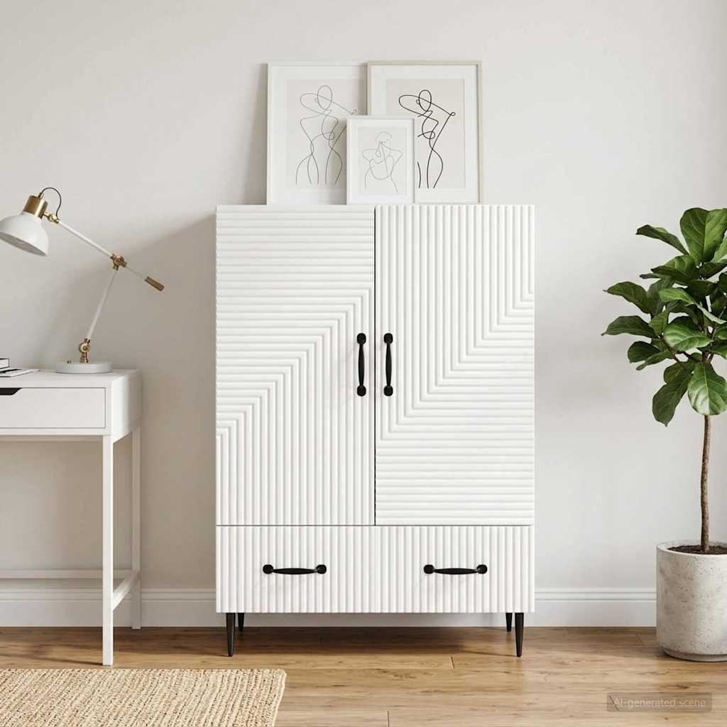 vidaXL Sideboard Weiß 66 x 34,5 x 95 cm Holzwerkstoff