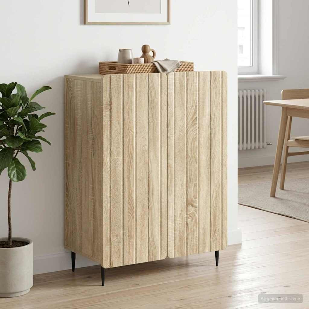 vidaXL Sideboard Sonoma-Eiche 66 x 34,5 x 92 cm Holzwerkstoff