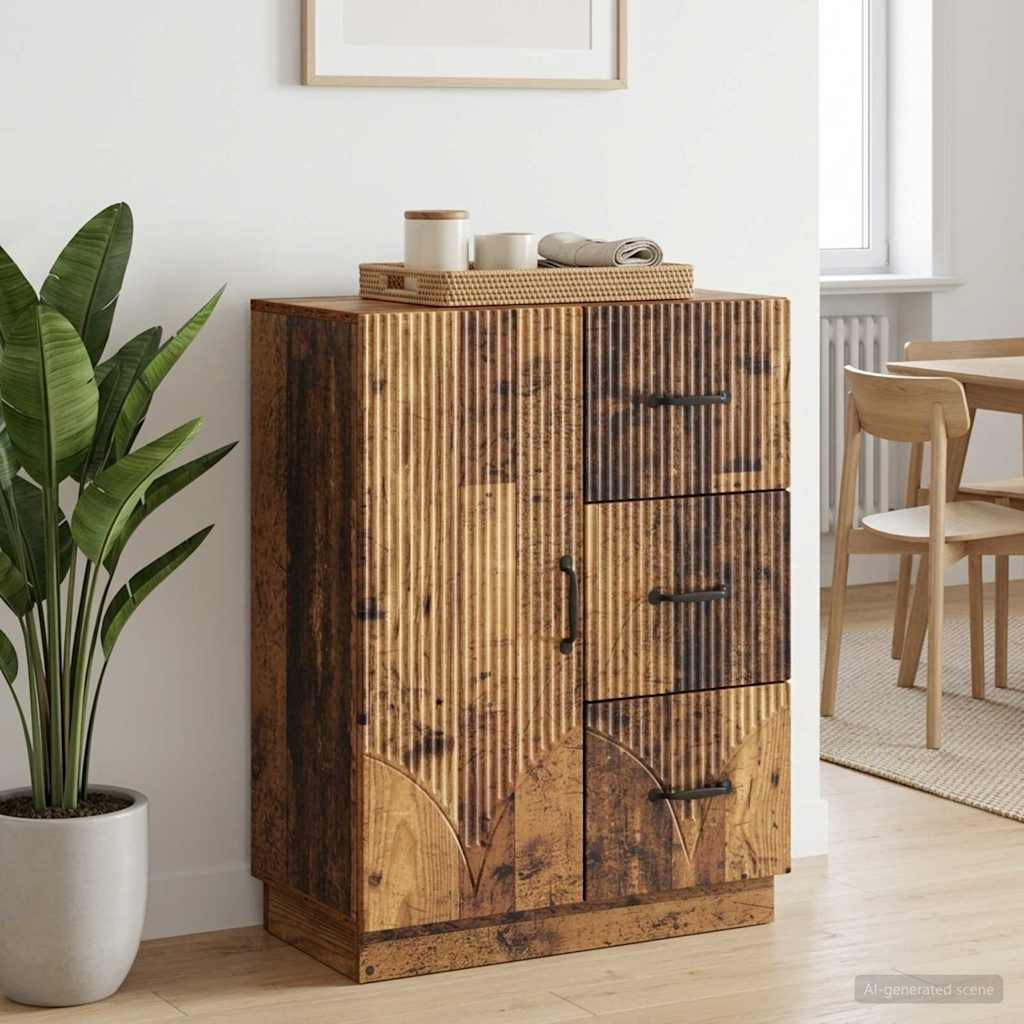 vidaXL Sideboard Altholz 66 x 34,5 x 87 cm Holzwerkstoff