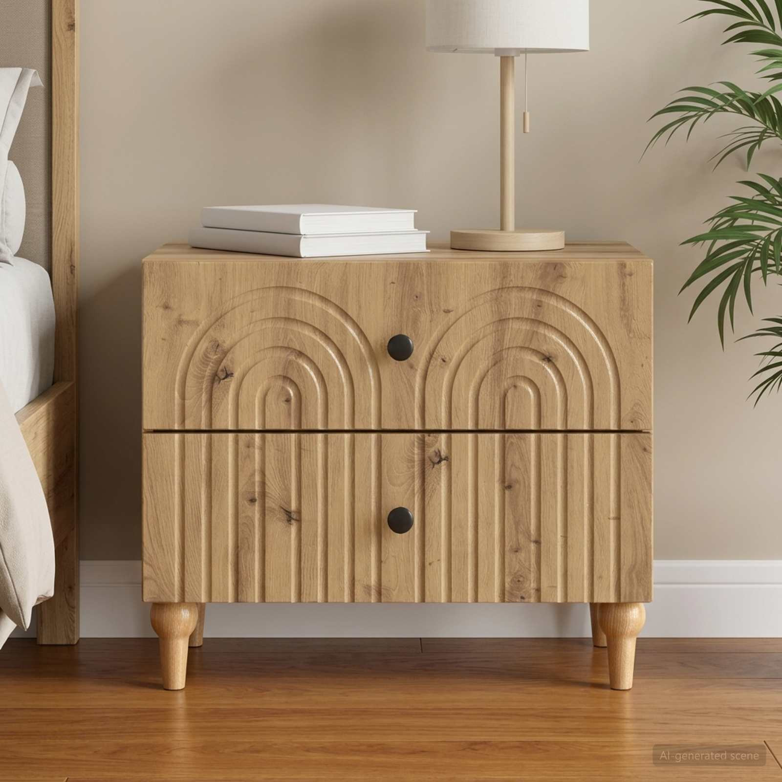 vidaXL Nachttisch Artisan-Eiche 62 x 34,5 x 48 cm Holzwerkstoff