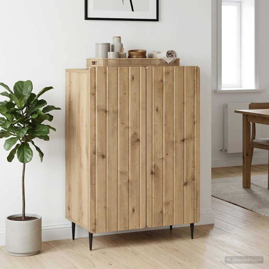 vidaXL Sideboard Artisan-Eiche 66 x 34,5 x 92 cm Holzwerkstoff