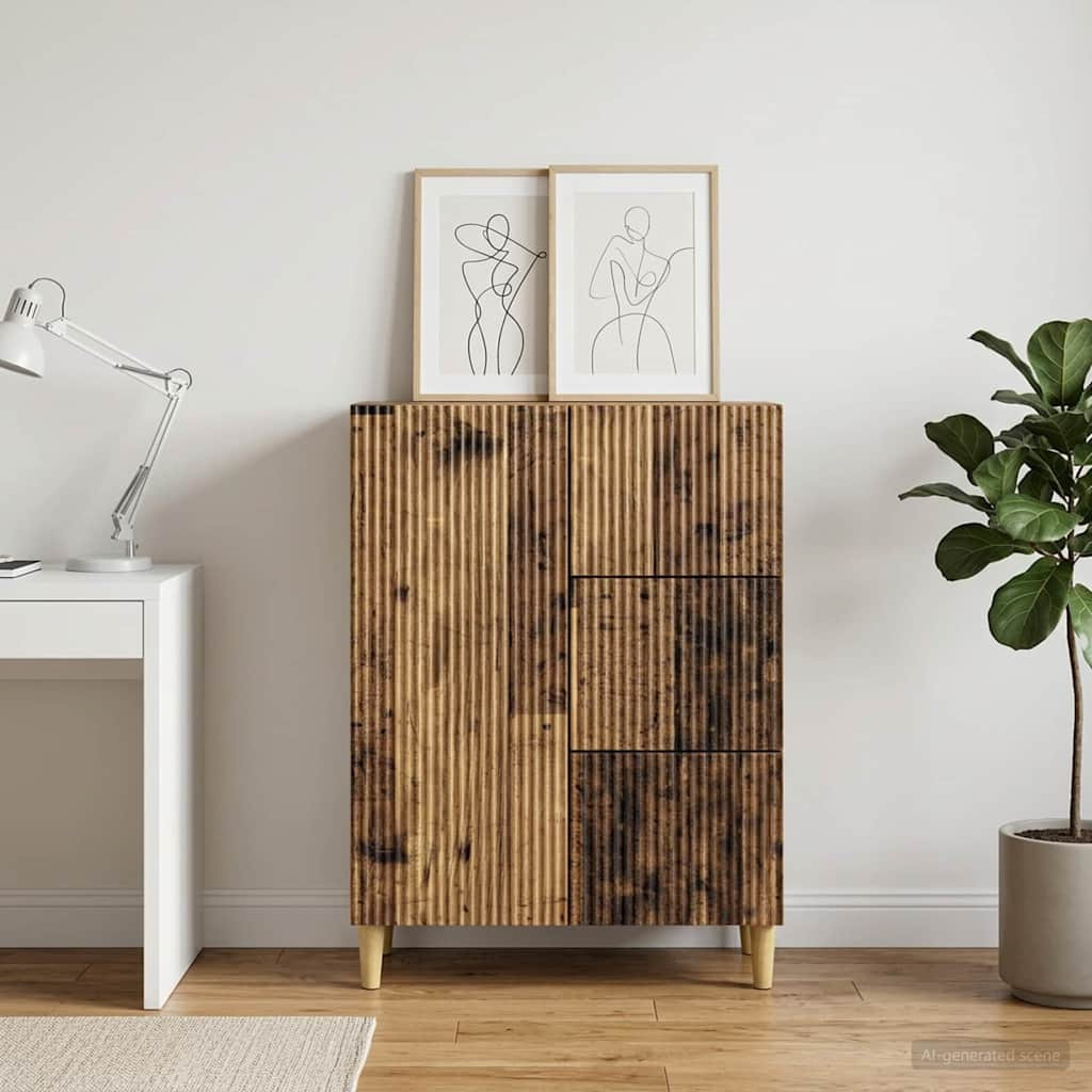 vidaXL Sideboard Altholz 66 x 34,5 x 90 cm Holzwerkstoff