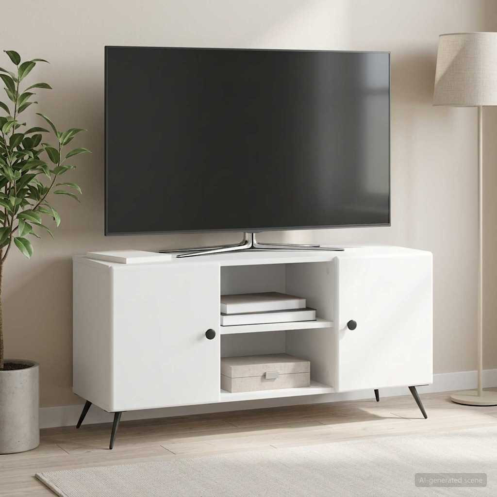 vidaXL TV-Schränk Weiß 102 x 34,5 x 50 cm Holzwerkstoff