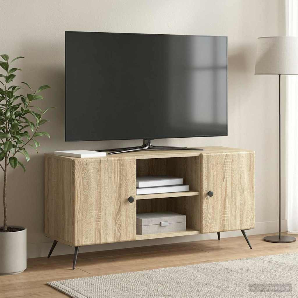 vidaXL TV-Schränk Sonoma-Eiche 102 x 34,5 x 50 cm Holzwerkstoff