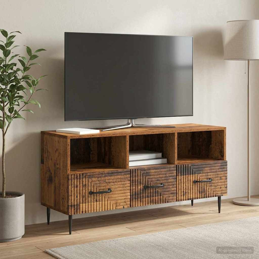 vidaXL TV-Schränk Altholz 102 x 34,5 x 50 cm Holzwerkstoff