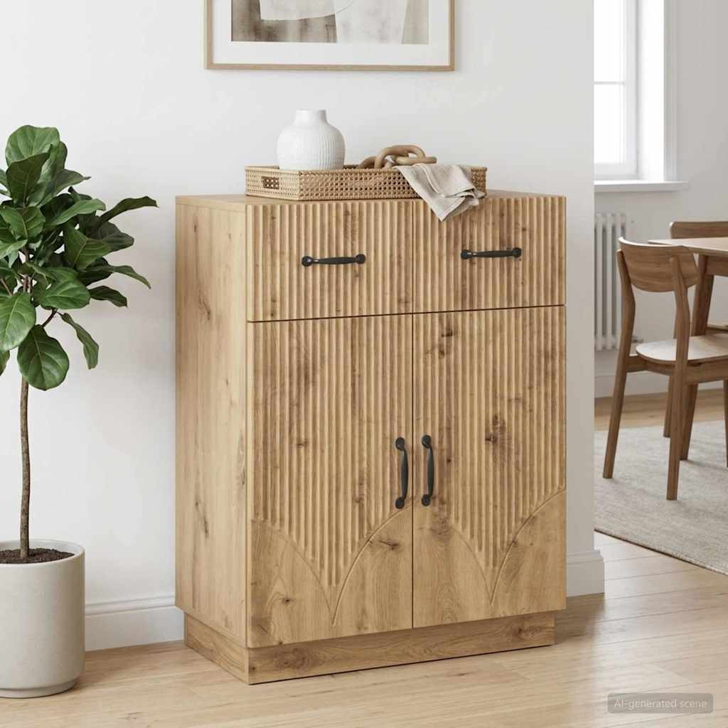 vidaXL Sideboard Artisan-Eiche 66 x 34,5 x 87 cm Holzwerkstoff