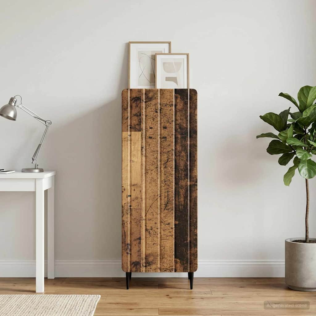 vidaXL Sideboard Altholz 34,5 x 33 x 92 cm Holzwerkstoff